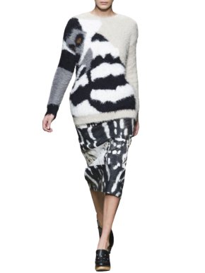 Max Mara Intarsia Cotton Knit Jumper