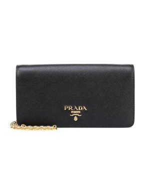 Prada Black Saffiano Leather Shoulder Bag
