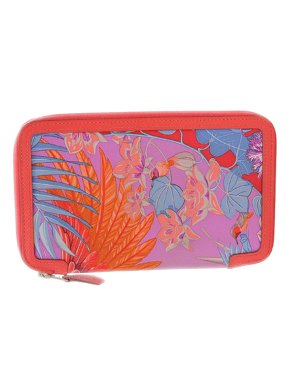Hermes Soicool Flamingo Party Zip-around Wallet