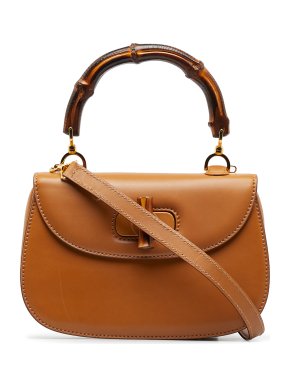 Gucci Caramel Bamboo Night Top Handle Bag
