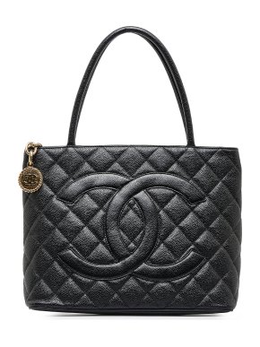 Chanel Caviar Medallion Tote Bag