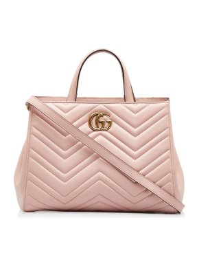 Gucci Blush Medium GG Marmont Matelasse Tote