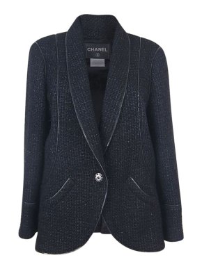 Chanel Black Lesage Tweed Jacket