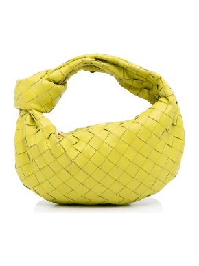Bottega Veneta Lime Mini Intrecciato Jodie Bag