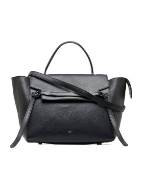 Celine Black Leather Mini Belt Bag