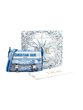 Blue Toile De Jouy Sauvage Small Diorcamp Bag