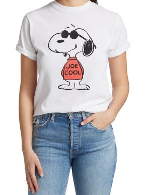 Re/Done 80s Snoopy Joe Cool Oversized T-shirt