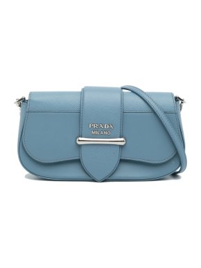 Prada Blue Mini Saffiano Sidonie Crossbody