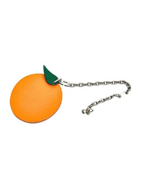 Hermes Orange Fruit Bag Charm