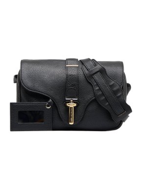 Balenciaga Black Leather S Tube Crossbody