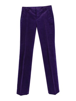 Gucci Purple Velvet Tailored Trousers