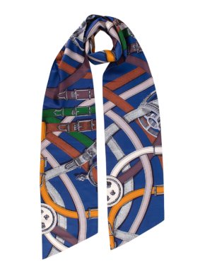 Hermes Silk Cavalcadour Maxi Twilly