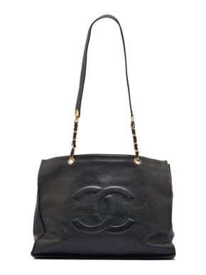 Chanel Black CC Caviar Tote