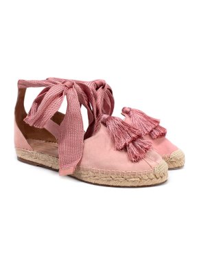 Aquazzura Love Tasseled Suede Espadrilles