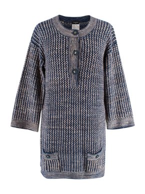 Chanel Silk Blend Tweed Tunic Jumper