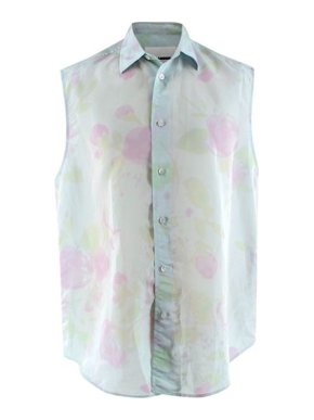 Jil Sander Men's Watercolour Print Sleeveless Shirt