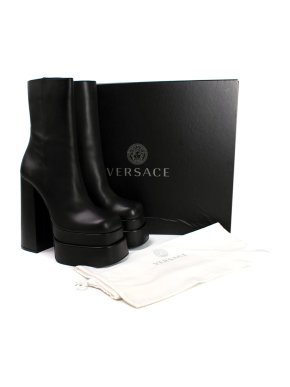Versace Intrico 155 platform leather boots