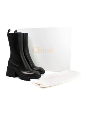 Chloe Black Betty PVC  boots