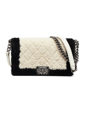 Medium Shearling Boy Flap Bag 1