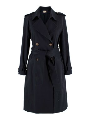 Sezane navy trench coat