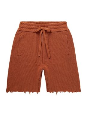 Alanui Raw Edge Cotton Shorts