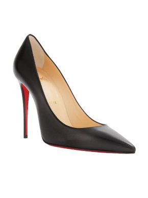 Christian Louboutin Kate 100 black leather pumps
