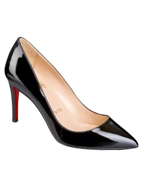 Christian Louboutin Pigalle 85 Patent Black Pumps