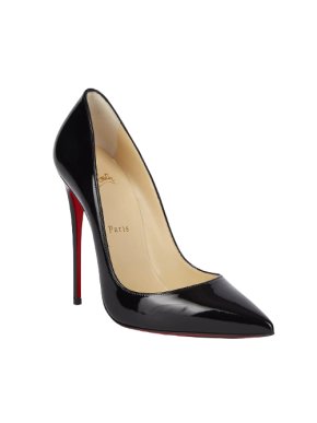 Christian Louboutin So Kate 120 Patent Black Pumps
