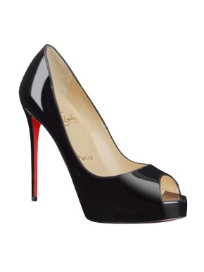 Christian Louboutin New Very Prive 120 patent black pumps