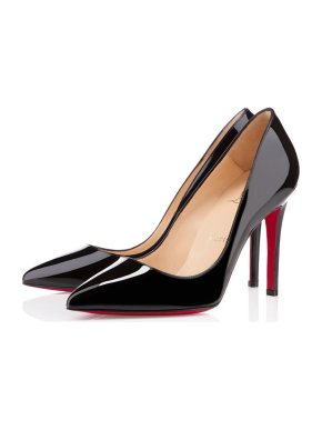 Christian Louboutin PIGALLE 100 PATENT Black Pump