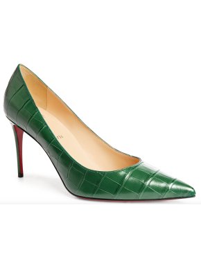 Christian Louboutin Kate Croc-Embossed Pump