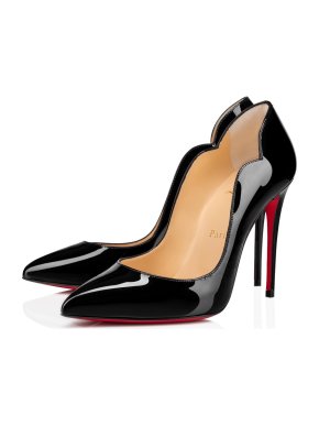 Christian Louboutin  Hot Chick Black Patent Leather Pump
