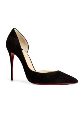 Christian Louboutin Iriza 100 Black Suede Pumps