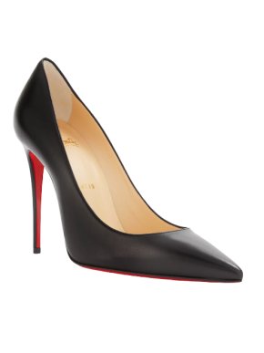 Christian Louboutin Kate 100 black leather pumps
