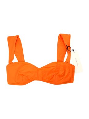 Magda Butrym Orange Retro Bustier Bikini Top