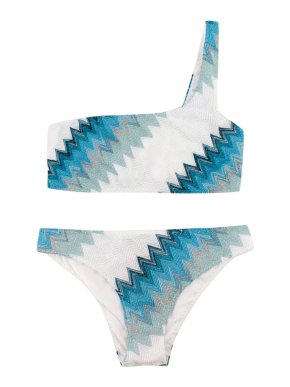 Missoni Zigzag One-Shoulder Bikini