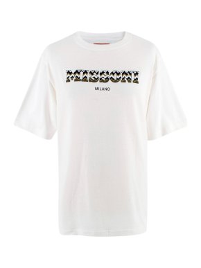 Missoni white logo tee
