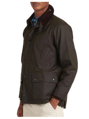 Barbour Olive Bedale Wax Jacket