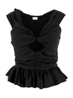 Magda Butrym Ruched off-shoulder Crop Top