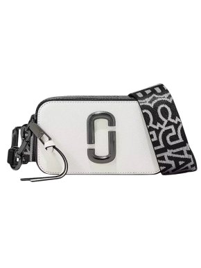 Marc Jacobs The Snapshot Black and White Cross body Bag