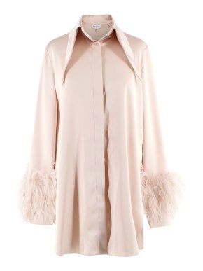 16Arlington Seymour Feather Cuffs Shirt Dress