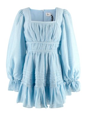 Aje. Impression Blue Mini Dress