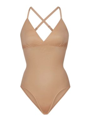 Skims Clay Nude Shapewear Brief Bodysuit