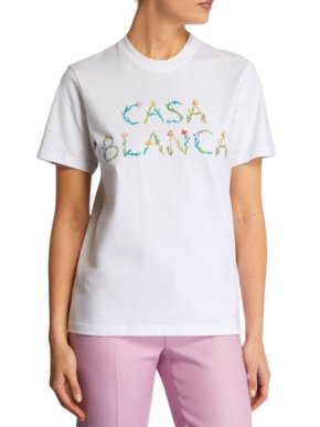 Casablanca L’Arche Fleure Logo T-Shirt