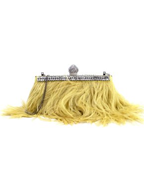 Jimmy Choo Celeste Feather And Crystal-embellished Satin Clutch