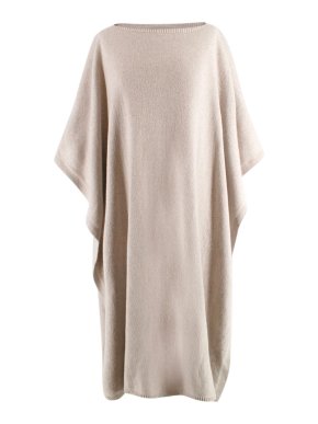 Rick Owens Pearl Cashmere & Wool Pat Poncho