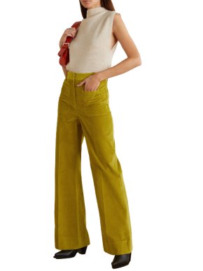 Victoria Beckham Alina cotton-corduroy flared pants