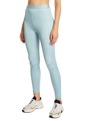 Fendi Blue Lycra Fendirama Leggings