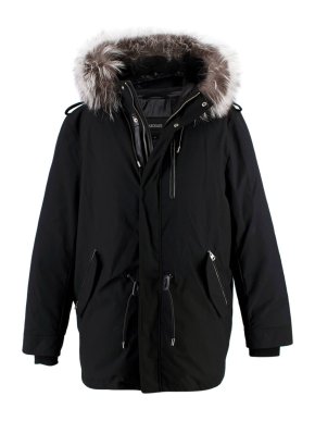 Mackage Black Seth XR Fur Trimmed Down Jacket