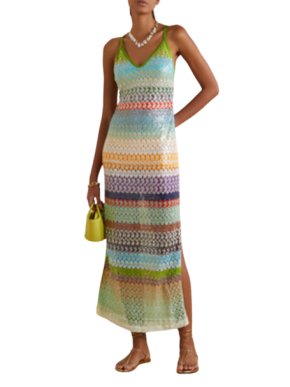 Missoni Multicolour Sequin and Crochet Beach Cover Up